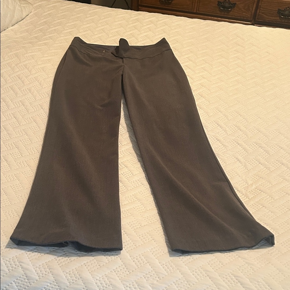 Chic Wide Leg Gray Women's Pants